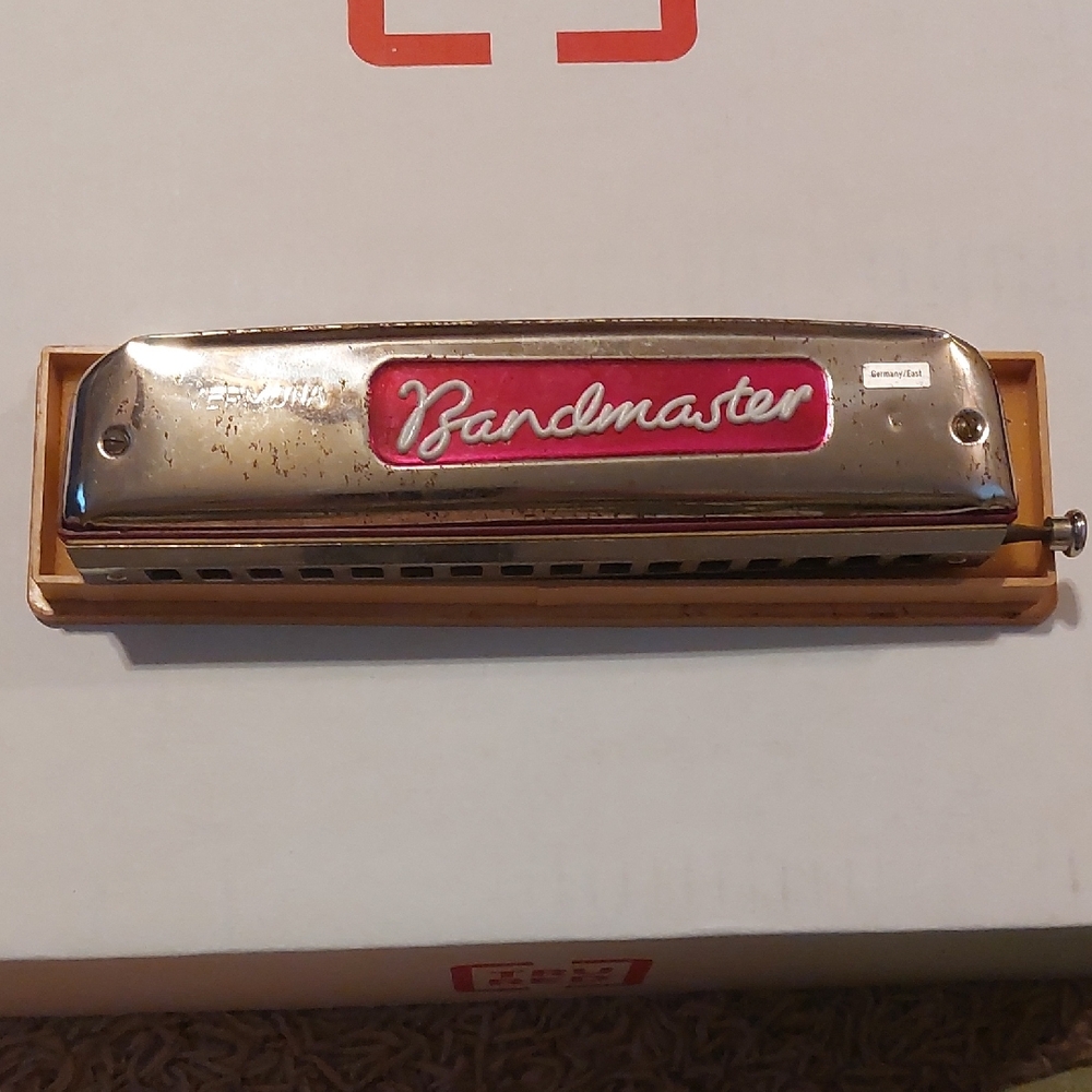 Harmonica - Silver and Red
